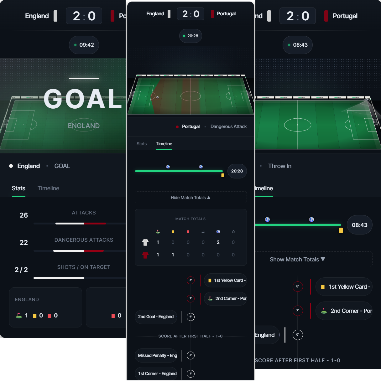 Live Match Tracker Widget